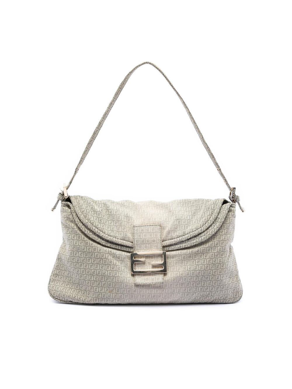 Fendi Micro Zucchino Canvas Double Flap #301082F81B